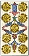Neuf de Deniers — tarot de Marseille